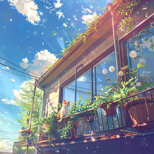 糖心视频免责声明页面的治愈系少女漫角色插画